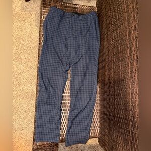 Zara Vintage Men’s Navy Blue Plaid Pants